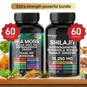 Quitmood Sea Moss Shilajit Energy Bundle for Men & Women